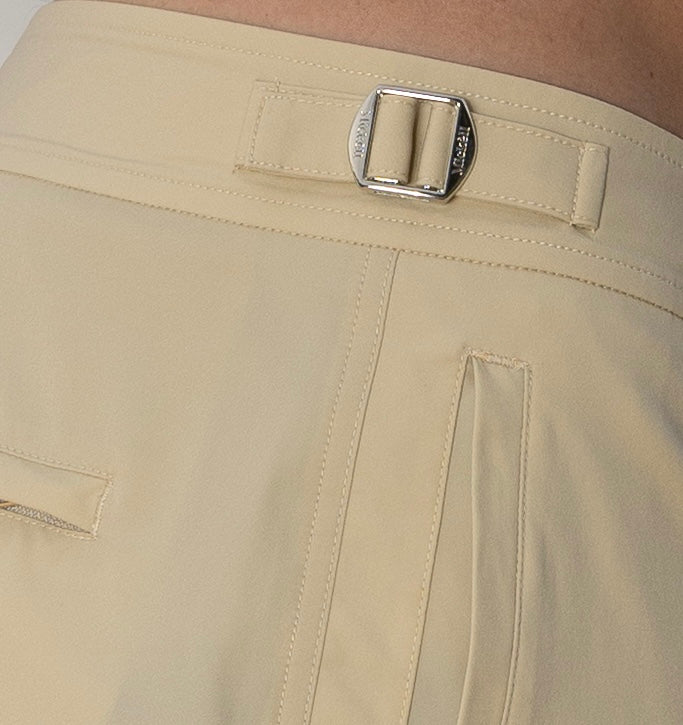 Coastal Sand Side Adjuster Swimming Shorts - product photo close up