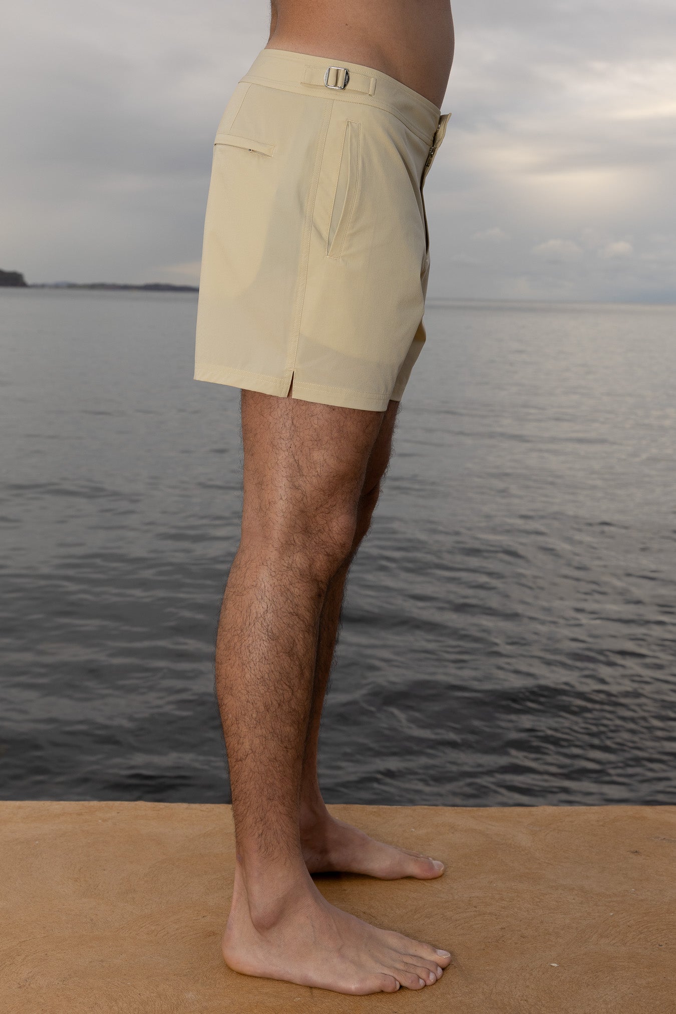 Coastal Sand Side Adjuster Swimming Shorts - product photo side